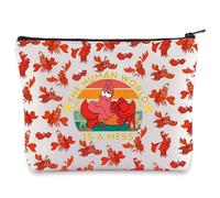 WZMPA Red Crab Cosmetic Bag Crab Lover Gift The Human World is A Mess Crab Makeup Bag for Movie Fans (The Human World is A Mess)