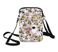 WZMPA Robot & Eve Crossbody Bag Robot Movie Lover Gift Cartoon Robot Shoulder Bag Captain B.McCrea Inspired Gift, Robot & Eve Cb, Fit