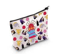 WZMPA Satine & Christia Musical Cosmetic Bag Satine & Christian Fans Gift Come What May Zipper Pouch Bag Satine & Christia Merch, come what, Fit