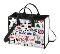 WZMPA Scotland Travel Cosmetic Bag Zipper Pouch Souvenir Gifts Take Me To Scotland Merchandise