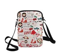 WZMPA Singer Album Crossbody Bag Music Lover Gift Song Lyrics Adjustable Strap Bag Singer Concert Merchandise (Young & in love CB)