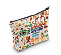 WZMPA South Africa Travel Bag - Journey Gift South African Vacation Zipper Pouch Makeup Bag For Tourist, Fit