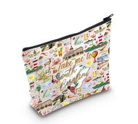 WZMPA South Carolina State Cosmetic Bag South Carolina Tour Gift Take Me To South Carolina Zipper Pouch Bag South Carolina Tourism Gift, Take South Carolina, Fit