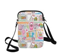WZMPA Speech Language Pathologist Crossbody Bag Speech Therapist Gift SLP Speech Therapy Shopping Bag SLP Appreciation Merch (SLP CB)