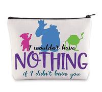 WZMPA Sullivan ＆Mike Monster Cosmetic Fans Bag Monsters Movie Fans Gift I Wouldn't Have Nothing If I Didn't Have You Makeup Zipper Pouch Bag Sullivan ＆Mike Merchandise, have nothing
