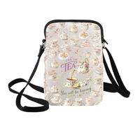 WZMPA Tea Time Crossbody Bag Low Tea Party Gift I Am The Tea You Will Be Having Teatime Shoulder Bag Teacup & Teapot Merch