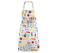 WZMPA Teacher Assistant Kitchen Apron Teacher Aide Cook Gift Teaching Assistant Adjustable Apron Teacher Assistant Chef Gift, Teacher Assistant Ap