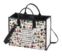 WZMPA Twilight Cosmetic Bag Edward Cullen ＆ Bella Swan Fans Gift You are Braver Stronger Smarter Than You Think Edward Makeup Bag Bella Merchandise (Always Forks BG)
