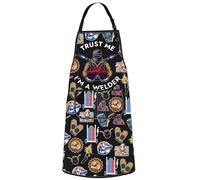 WZMPA Welding Master Apron Patriotic Welder Gift Trust Me I'm A Welder Adjustable Apron Welding Ironworker Merchandise, Trust Me Welder Ap, Medium
