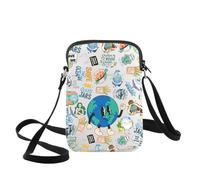 WZMPA World Earth Day Crossbody Bag Protect Environment Inspired Gift Save Our Planet Shoulder Bag Earth Day Merchandise (Earth Day CB)