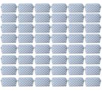 WZMYO 48 PACK Checkered Makeup Bag- Bulk Bridesmaid Proposal Gifts Makeup Pouch for Wedding Party Favors Bachelorette Party Decorations Toiletry Organizer Bag Cosmetic Case Gift, Blue, Checkered