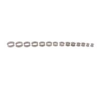 Wzmzjy 14pcs Flexible Silicone Ear Tunnel Expander Stretching Kit Set, Gray