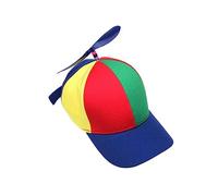 Wzmzjy Baseball Cap Multicolor Funny Novelty Detachable Helicopter Hat for Fancy Dress Party Costume, Adult Blue Brim