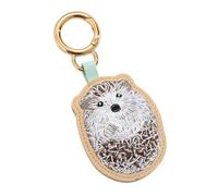Wzmzjy Embroidered Keychain, Cute Keyring As A Gift for Valentine's Day, Thanksgiving Or Other Holidays, Hedgehog