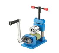 Wzmzjy Hand-Operated Band and Bangle Rolling Machine Manual Compact Jewelry Bender with Chain Drive Adjustable for Hobbyists, Small Repair Bench, Style A
