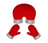 Wzmzjy Pair of Gloves That Hold Hands - Soft, Unique, Warm Winter Gloves for Running And Sledding, red light gray