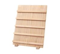 Wzmzjy Wooden Earring Display Stand Freestanding Earring Display Stand Compact for Live Broadcast Presentation, 5 Tier