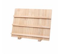 Wzmzjy Wooden Earring Display Stand Freestanding Earring Display Stand Compact for Live Broadcast Presentation, 3 Tier