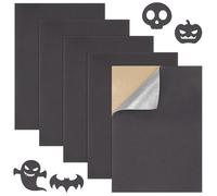 Wzone 5 Pieces Self Adhesive Velvet, 11.81×8.26in VelvetFabric, Grey Velvet Self Adhesive Fabric for Jewelry Box, Drawer and DIY Crafts (30×21cm)