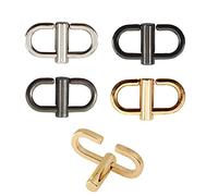 Wzong Pack of 5 Adjustable Metal Buckles for Chain Strap Bag, Shorten Bag Length Accessories, 5 Colours