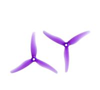 WZQOZSH For 2 pairs/4 pcs for Gemfan 51433 5inch 3 blade/tri-blade Propeller Props CW CCW Brushless motor for FPV for Racing drone(2pairs 51433 purple)