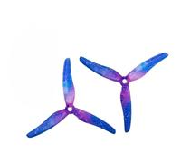 WZQOZSH For 2 pairs/4 pcs for Gemfan 51433 5inch 3 blade/tri-blade Propeller Props CW CCW Brushless motor for FPV for Racing drone(2pairs 51433sky blue)