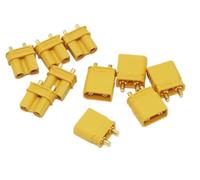 WZQOZSH For AMASS Connector XT60 XT60H XT60PCB XT30U XT90 XT90H XT90S MT60 Plugs with Sheath Male Female For FPV Drone Battery(5pair XT30U)