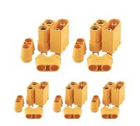 WZQOZSH For AMASS Connector XT60 XT60H XT60PCB XT30U XT90 XT90H XT90S MT60 Plugs with Sheath Male Female For FPV Drone Battery(5pair XT90H)