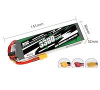 WZQOZSH For Gens ACE 3300mAh 4S 30C 4000mAh 2S 7.4 14.8V Avionics With T/XT60 Plug Model Airplane Lithium Battery(3300mAh 30C 4S XT60)