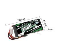 WZQOZSH For Gens for ACE for Lipo Battery 2S 7.4V 2400mAh 3000mAh 3600mAh 5000mAh 1C with Futaba+JEHR Plug for FPV RC Drone(3600mAh 2S 7.4V 1C F)