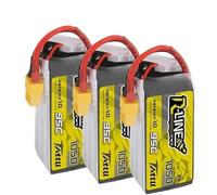 WZQOZSH For TATTU R-LINE 1.0 95C 22.2V 1050mAh for LiPo Battery For RC Helicopter Quadcopter FPV Racing Drone With XT60 Plug 6S(3Pcs With XT60)