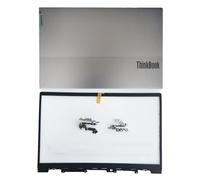 wzqrps Replacement Laptop LCD Cover Back Rear Top Lid Front Bezel with Hinges for Lenovo ThinkBook 15 G2 ITL/are 15 G3 ACL/ITL 5CB1B34808 5CB1B34809 5B30S18986 5CB1B34807 5H50S28995 AP2XE000B30