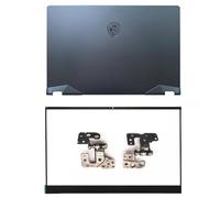 Wzqrps Replacement Laptop LCD Cover Back Top Lid Front Bezel with Hinges for MSI GE66 Raider 10SD 10SE 10SF MS-1541 MS-1542 MS-1543 GE66VR 9S7-154114 307541A413 307541A413HG0 30754 2A211 Blue