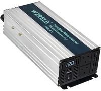 WZRELB 1000W Pure Sine Wave Inverter 12V DC to 230V 240V AC,Car Power Inverter with Dual AC Outlets, LED Display,Off-Grid Portable Power Converter for Home, RV, Truck, Camping
