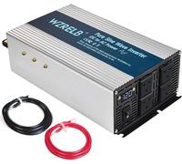 WZRELB 2000W Pure Sine Wave Inverter 12V DC to 230V 240V AC,Car Power Inverter with Dual AC Outlets, LED Display,Off-Grid Portable Power Converter for Home, RV, Truck, Camping