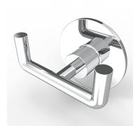WZRUA Self Adhesive Hooks,Chrome Stainless Steel Bathroom Towel and Coat Hooks, Robe Hook Sticky Extra Strong
