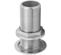 WZSASE Thru Hull Fitting Connector | Marine Grade 316 Stainless Steel for Boats & Yachts | Hose Outlet Joint/Easy to Install | MJS022 Model (MJS022-1〃)