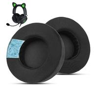 Wzsipod Cooling Gel Ear Pads for Razer Kraken V2 Only, Round Headset Earpads Cushions with High-Density Noise Isolation Foam, Extra Thick&Cooler for Longer- Black