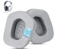 Wzsipod Cooling Gel Replacement Ear Cushions for Logitech G733 G535 G335 Lightspeed Wireless Gaming Headset, Ear Cushions Made of Durable Ice Silk Fabric, Noise Isolating Foam (Grey)