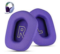 Wzsipod Fabric Replacement Ear Pads for Logitech G733 Gaming Headset, Also Fit Logitech G335 Wireless Headphone, EarPads Accessories with Soft Mesh Fabric & Isolation Foam (Purple)