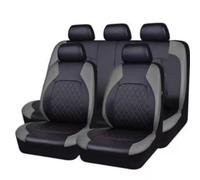 WZSSDRT Car Seat Covers 9PCS Full Set for Subaru Outback ester XV, Full Interior Protection, Soft PU Leather Seat Covers for Front and Rear Seats Breathable Design, blackish-gray quilting