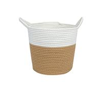 WZTHLF Flower Plant Pots Indoor,Rope Woven Basket Flower Home Decorations Cotton Rope Woven Hand-Making Cotton Storage Baskets Decorative Flower(S)