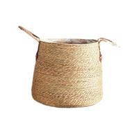 WZTHLF Flower Pots Indoor, Straw Plant Baskets Indoor Woven Planters for Decorations, Laundry Baskets, Household (Medium)