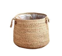 WZTHLF Flower Pots Indoor, Woven Straw Plant Baskets for Laundry & Planters (Large)