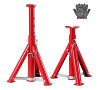 WZTO Axle Stands 3 Ton Car Jack Stands Pack of 2, 32-45cm Height Adjustable Support Jack Stand, Heavy Duty Car Lift Tool for Vehicle Caravan Van Garage Workshop Support Stand Lifting Tool