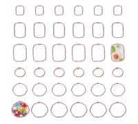 Wzttdm 48pcs 6styles Open Bezels for Resin, Bezel Connector Charms, Hollow Frames with Loop, Alloy Open Back Bezel Pendants for Jewelry Making DIY Resin Pressed Flower Crafts