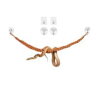 Wzttdm Snake Climbing Rope, Snakes Enrichment Toys, Ball Python Tank Accessories, Snake Enclosure Decor for Ball Python Corn Small Reptile (Orange)
