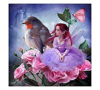 WZVZGZ Happy Birds and Little Girls-Wall Art Nostalgic Tin Sign-Thanksgiving Christmas Birthday Gift-Siding Bar Family Poster Sign-Retro Tin Wall Metal 6x8 inches