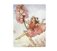 WZVZGZ The Almond Blossom Fairy Cicely Mary Barker Flower Fairies Vintage Tin Sign Metal Poster Art Funny Tin Sign for Bathroom Decor Gifts - Best Farmhouse Decor Gift - 8x12 Inch, 8inch x 12inch