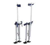 WZWTYSM 24-40 Inch Silver Drywall Stilts Aluminum Tool Stilt with Protective Knee Pads Portabl Adjustable For Painter Walking